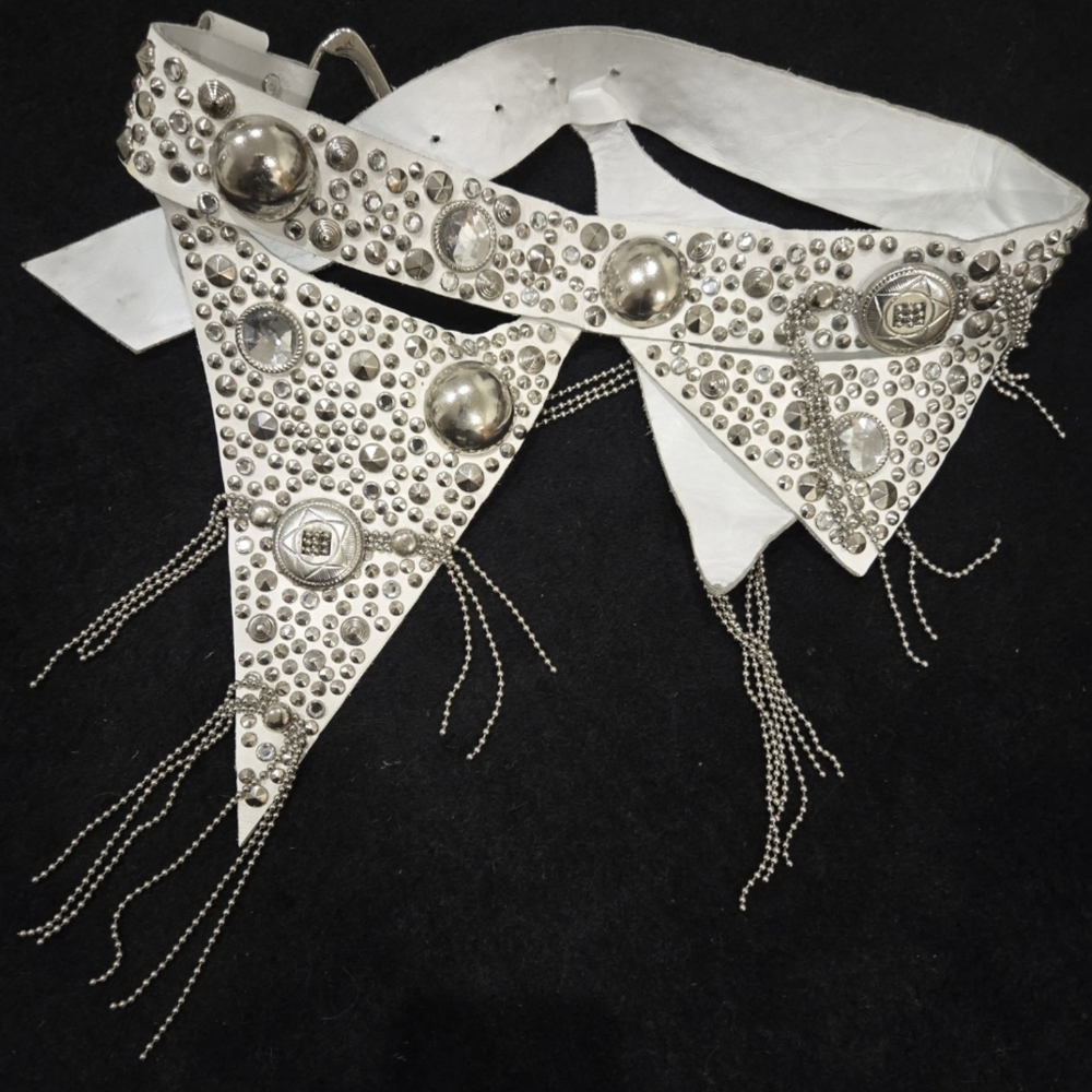 Rare Vintage 80s Michael Morrison Studded Glamrock Cowboy Belt